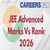 JEE Advanced Marks vs Rank 2026 - Category Wise IIT Rank using Score